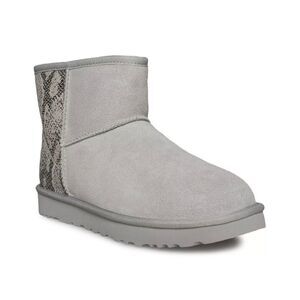 CLASSIC MINI METALLIC SNAKE BOOT SILVER/GRAY